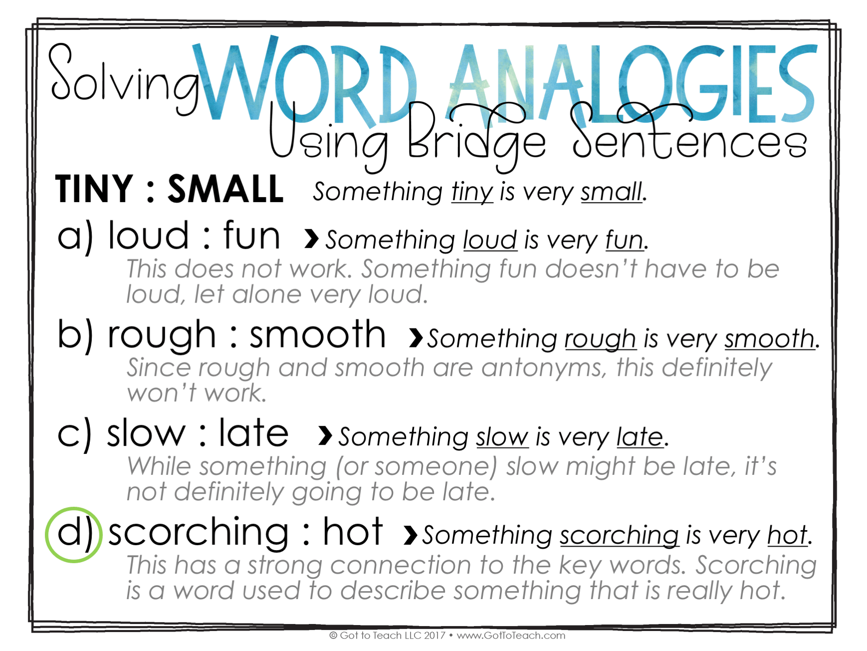 building bridges vocabulary teacher document