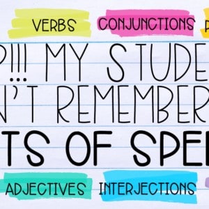 parts of speech