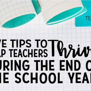 End of the school year activities