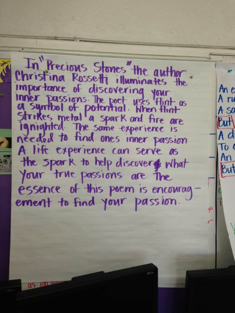 poetry anchor chart