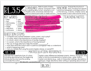 third grade reading standards