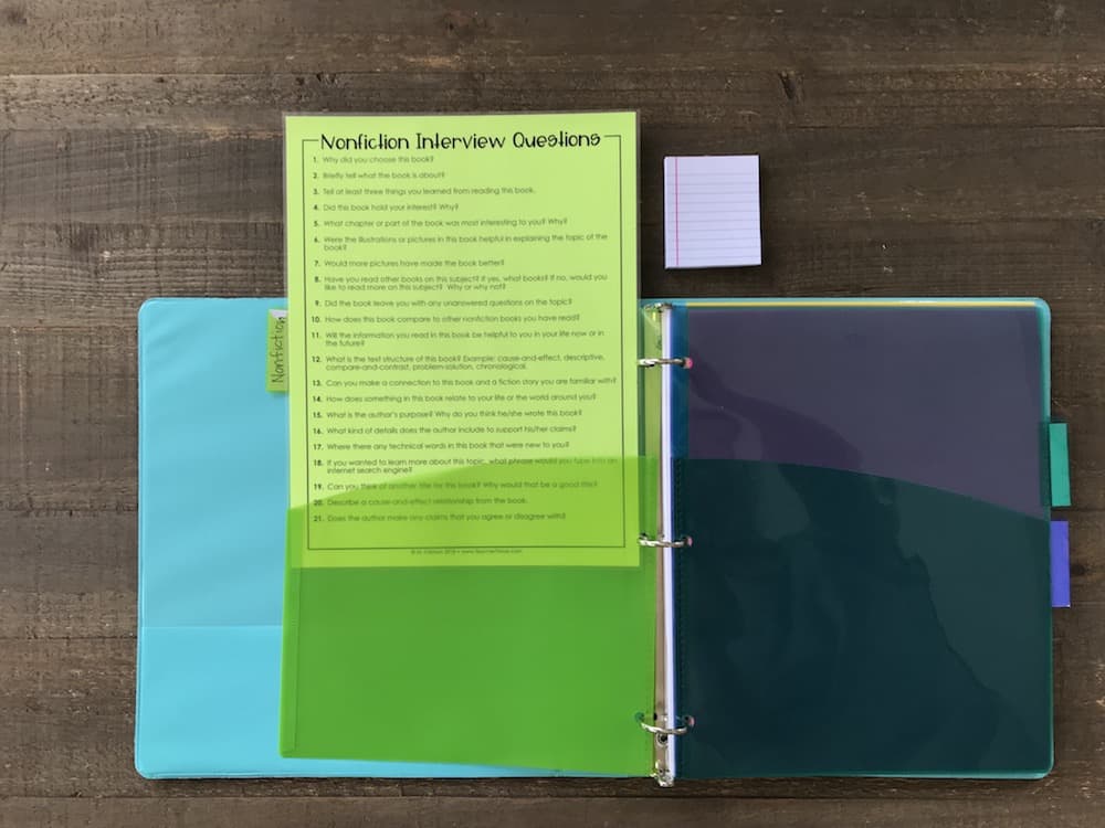 Improving reading comprehension with book interviews