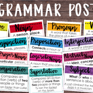 Free grammar posters