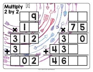 Multiply 2 by 2
