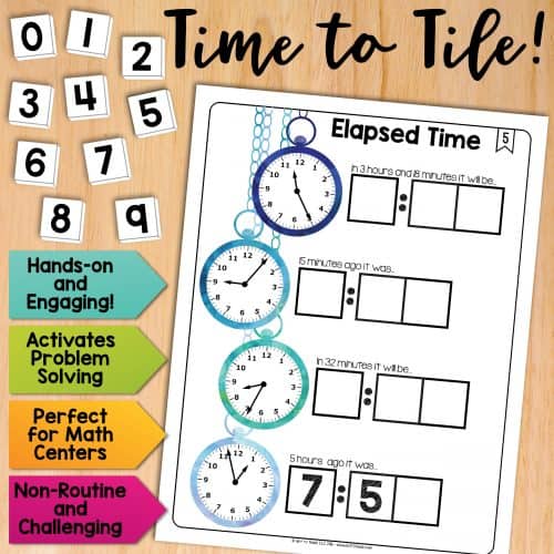 Math Tiles: Elapsed Time • Teacher Thrive