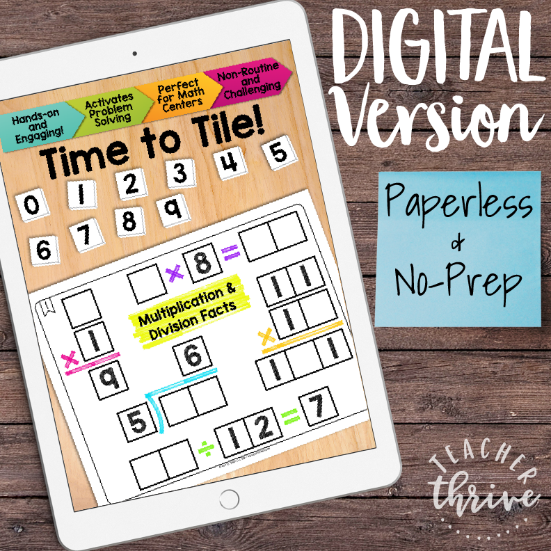 Math Tiles: Multiplication and Division Facts