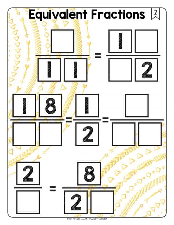 Math Tiles: Equivalent Fractions • Teacher Thrive