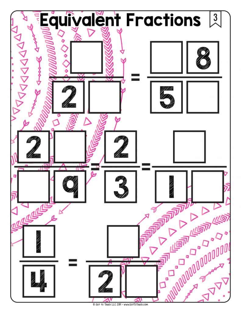 Math Tiles: Equivalent Fractions • Teacher Thrive