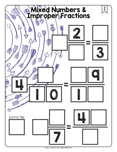 MIxed Numbers and Improper Fractions