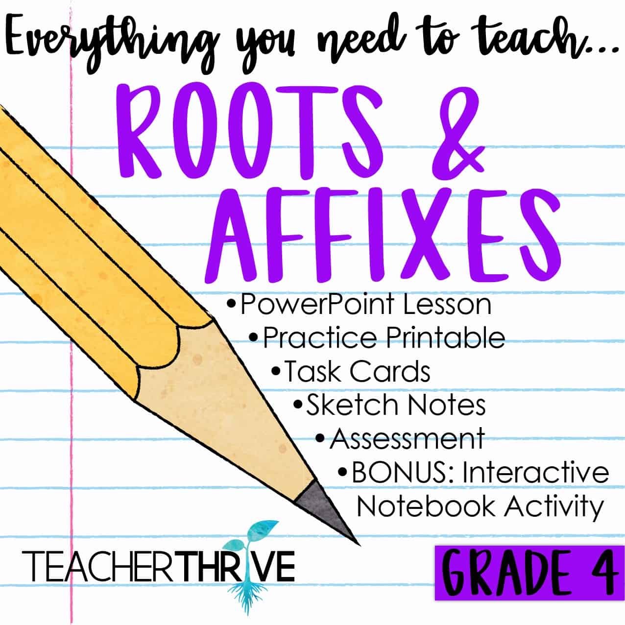 Fourth Grade Grammar Prefixes Greek And Latin Roots Suffixes 