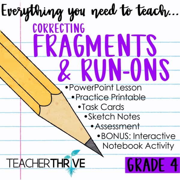 Fourth Grade Grammar Bundle • Teacher Thrive