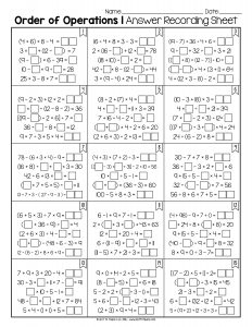Order of Operations