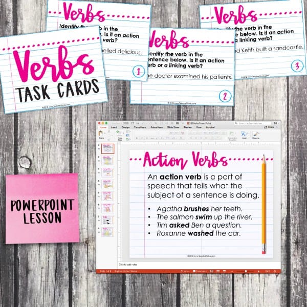 Third Grade Grammar: Verbs • Teacher Thrive