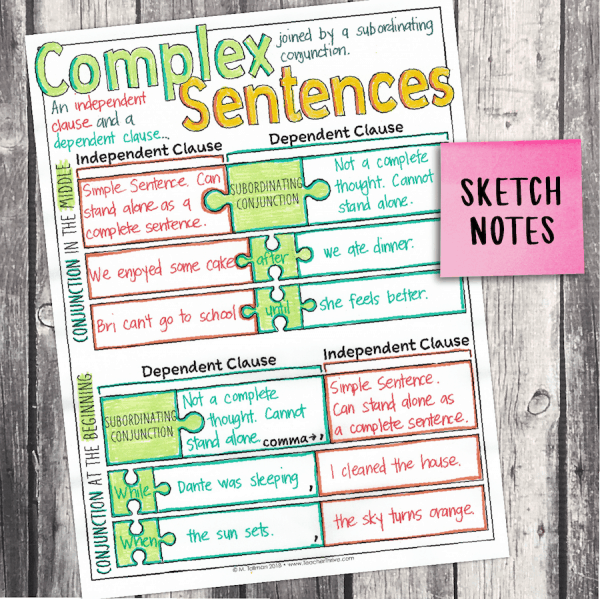 Third Grade Grammar: Complex Sentences • Teacher Thrive