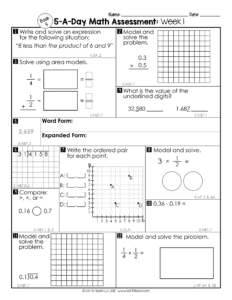 5th Grade Weekly Math Assessments • Teacher Thrive