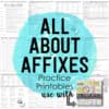 Affixes Practice Printables • Teacher Thrive