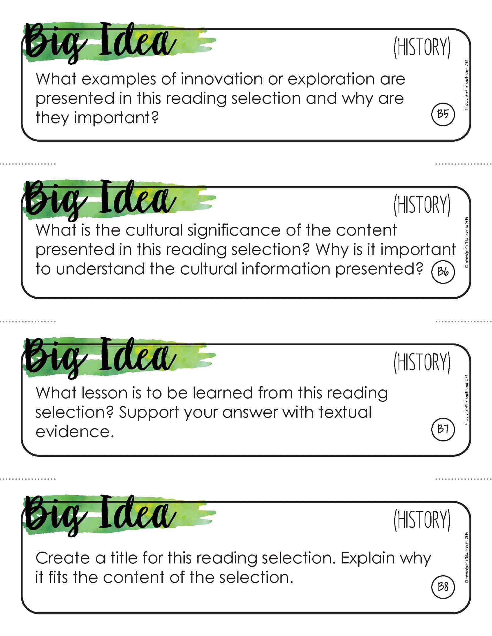 Spanish Depth and Complexity Icon Cards (Las Tarjetas de Profundidad y  Complejidad)