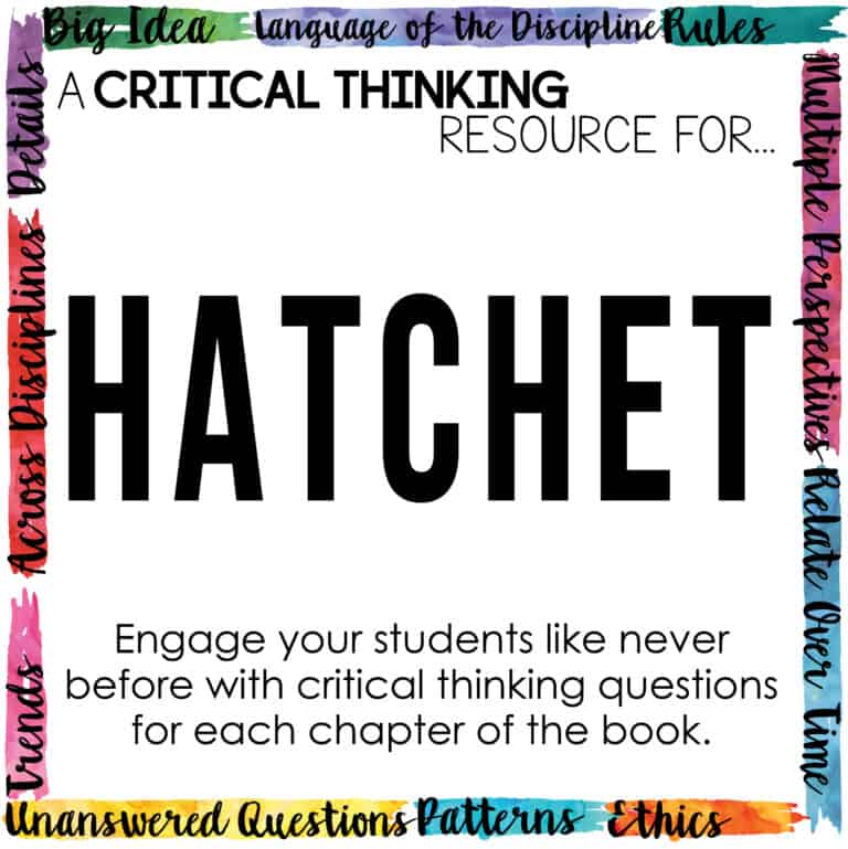 Depth and Complexity Questions for Hatchet • Teacher Thrive