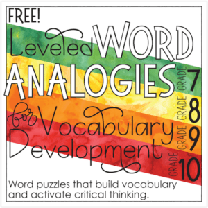 free word analogies
