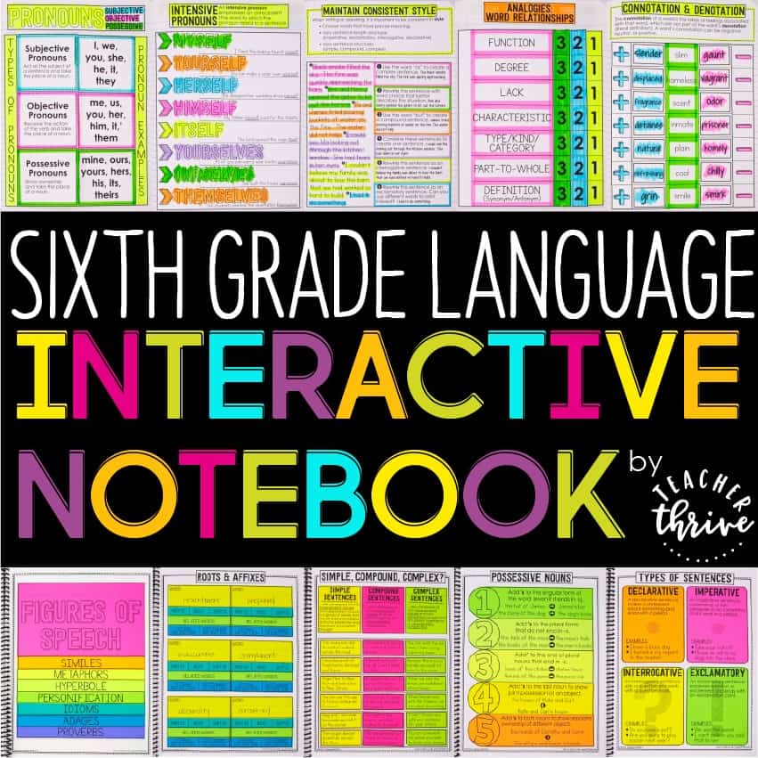 grammar interactive notebook