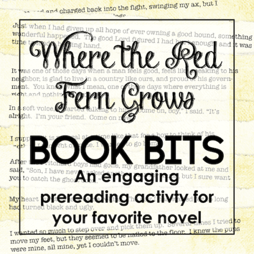 Where The Red Fern Grows Book Bits Teacher Thrive Where The Red Fern Grows Book Bits Teacher Thrive