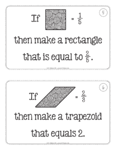 tangram fractions