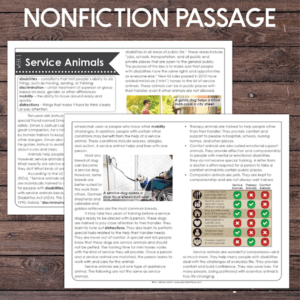 fourth grade reading comprehension
