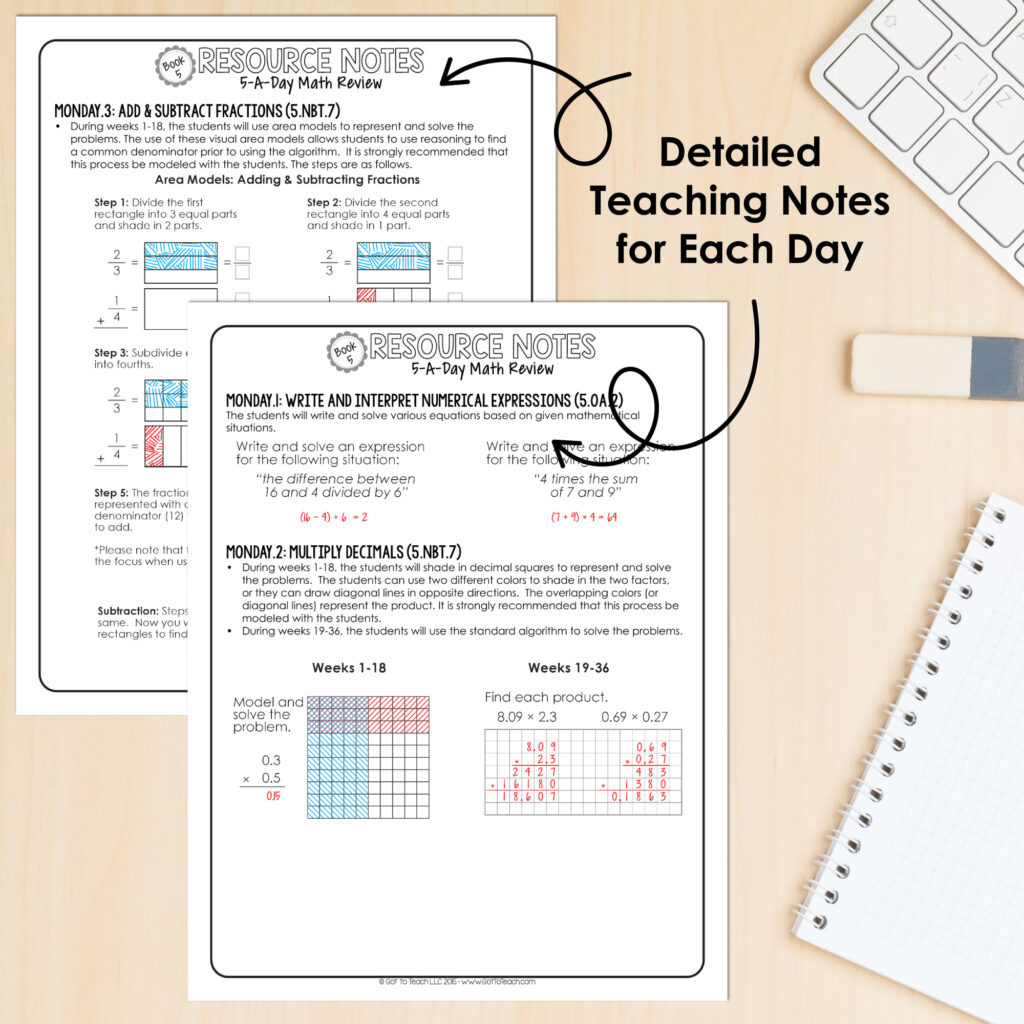 5th Grade Daily MATH Spiral Review Morning Work [Editable] Test Prep — Image 3
