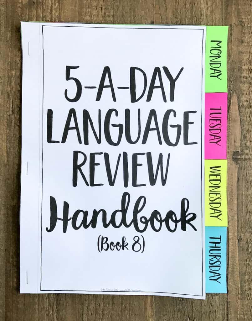 8th Grade Daily Language Spiral Review • Teacher Thrive