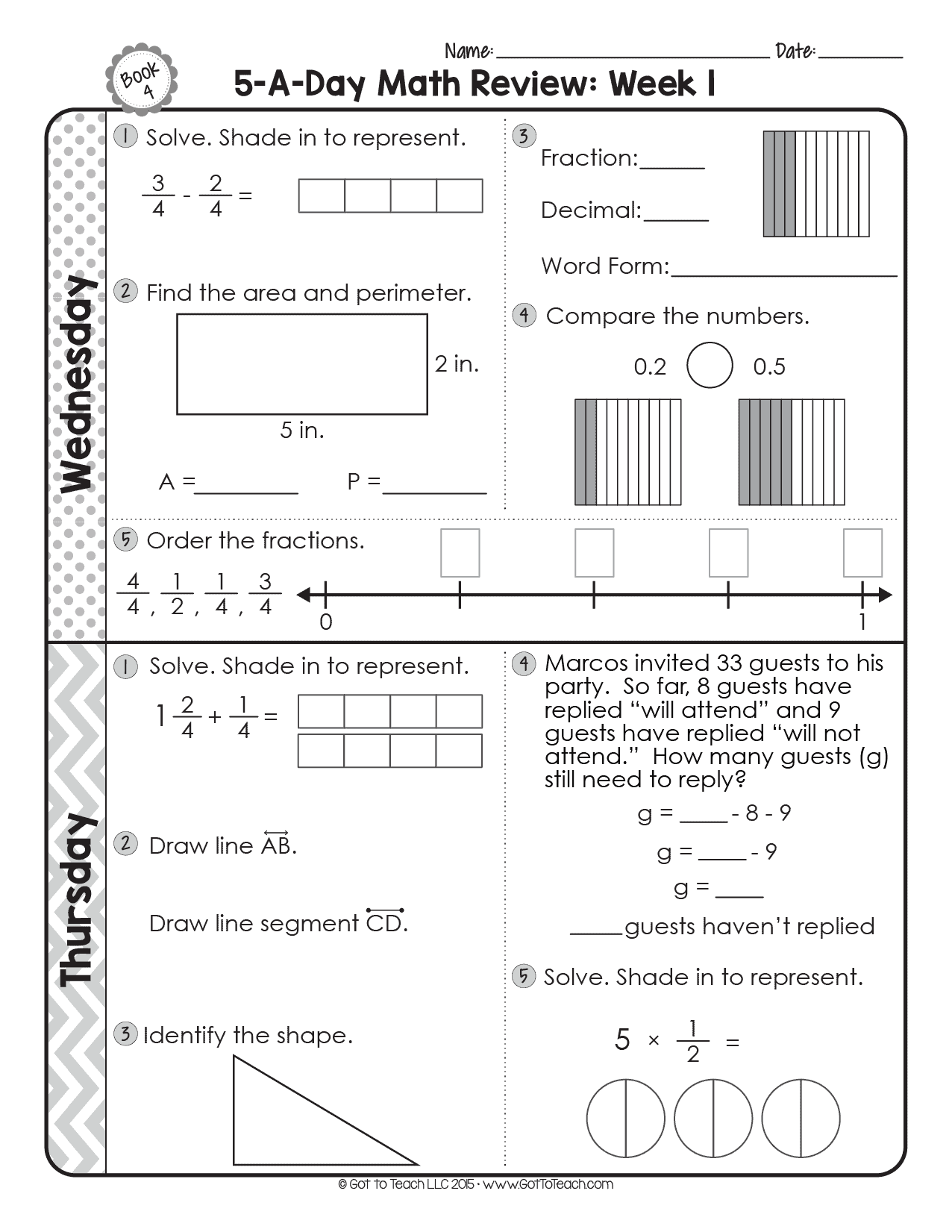 4th Grade Math Test