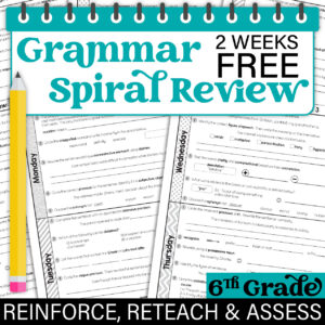FREE 6th Grade Daily Language Spiral Review