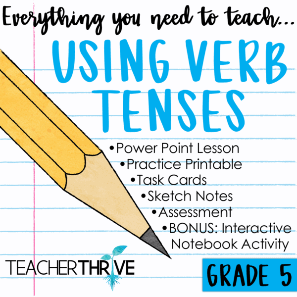 Fifth Grade Grammar: Using Verb Tenses • Teacher Thrive