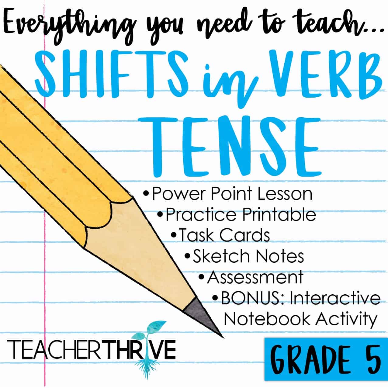 Fifth Grade Grammar Shifts In Verb Tense Teacher Thrive