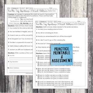 Commas for Yes/No, Tag Questions & Direct Address