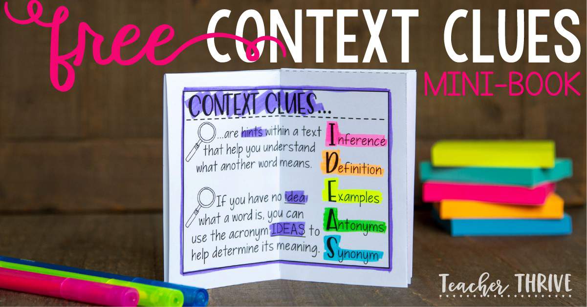 Types of Context Clues • Teacher Thrive