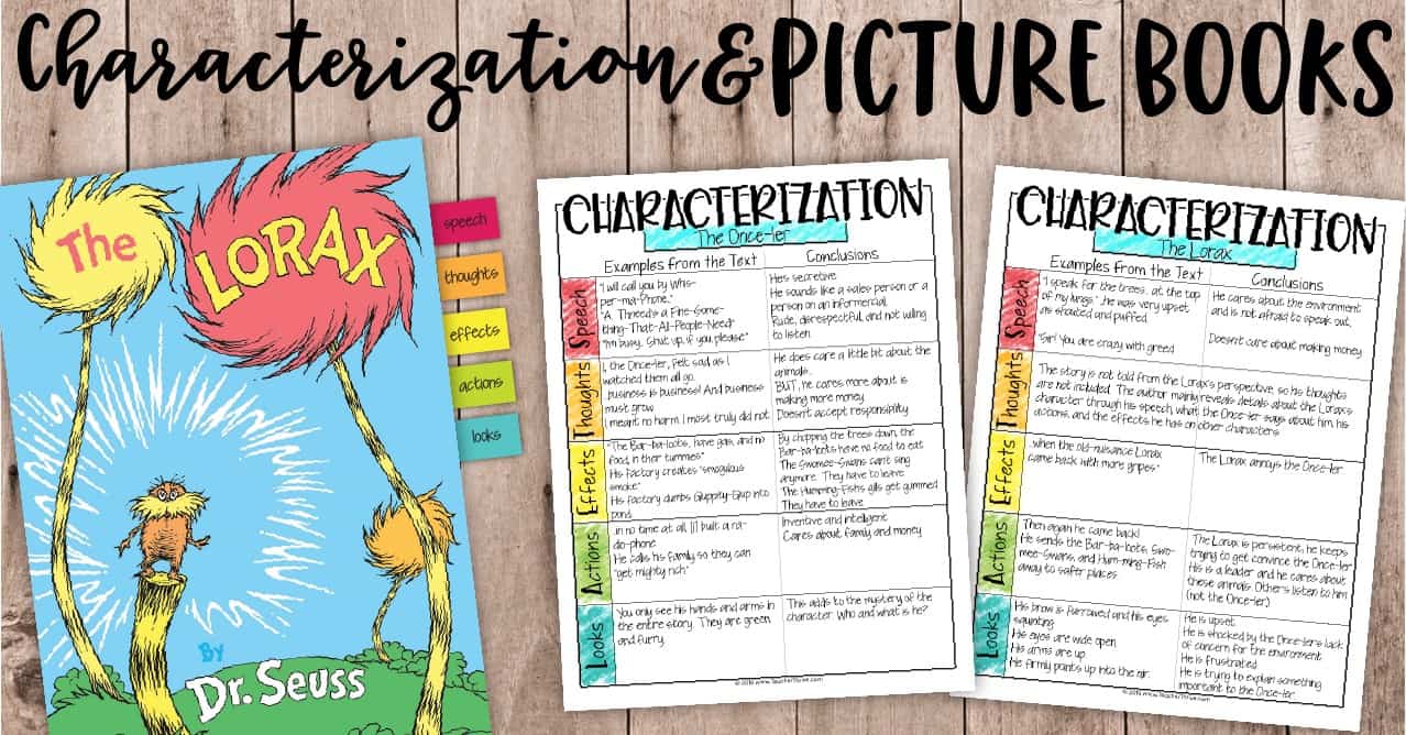 Teaching Characterization Using Picture Books Teacher Thrive