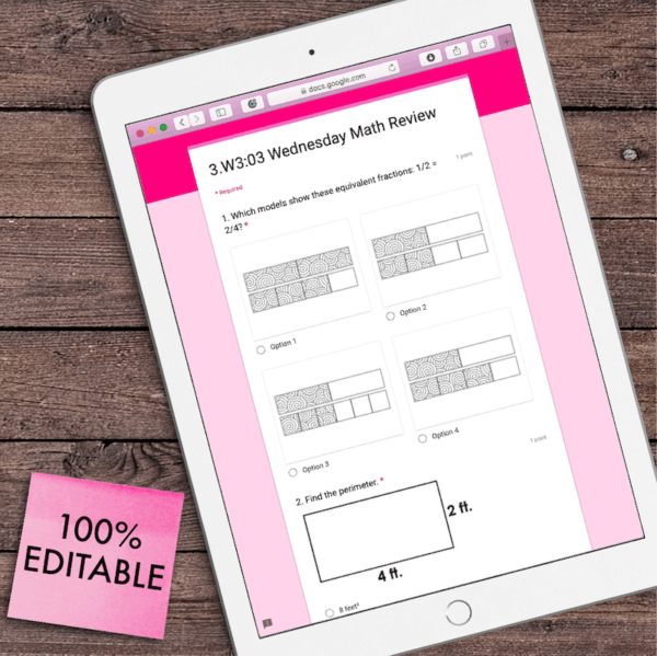 3rd Grade Daily Math Spiral Review [DIGITAL] • Teacher Thrive