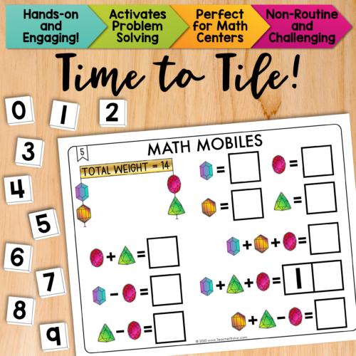Math Tiles Math Mobiles • Teacher Thrive