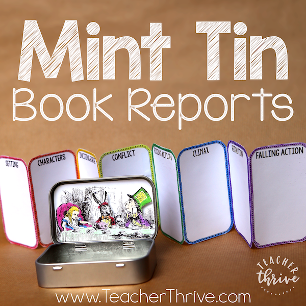 Mint Tin Book Report • Teacher Thrive