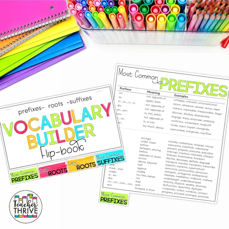 FREE Vocabulary Builder Flip-book!