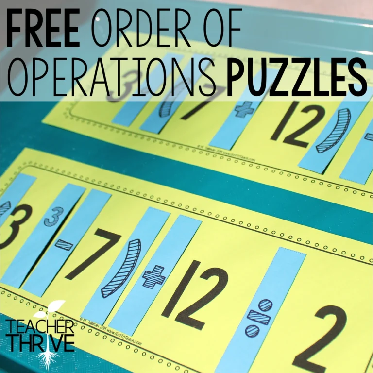 Teaching Order of Operations