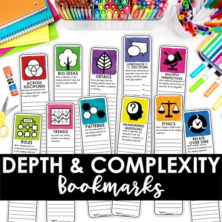 Free Depth and Complexity Bookmarks