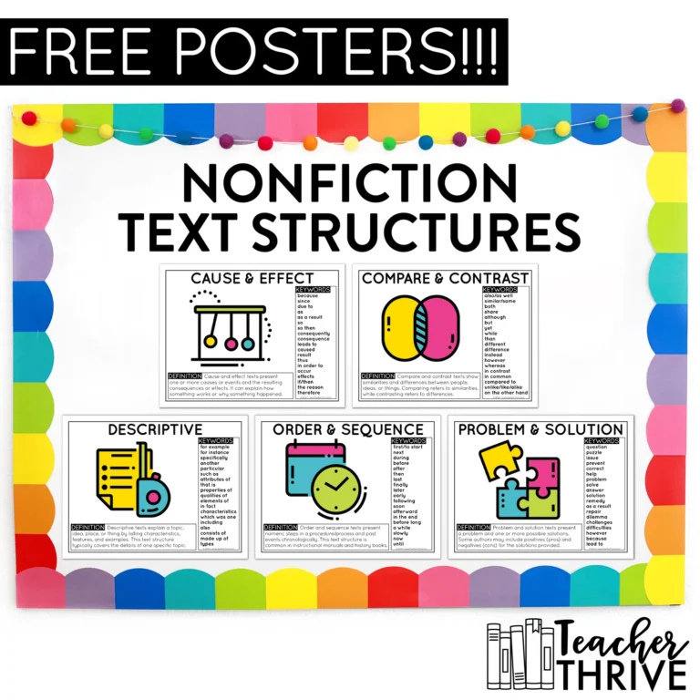 Tips for Teaching Nonfiction Text Structures
