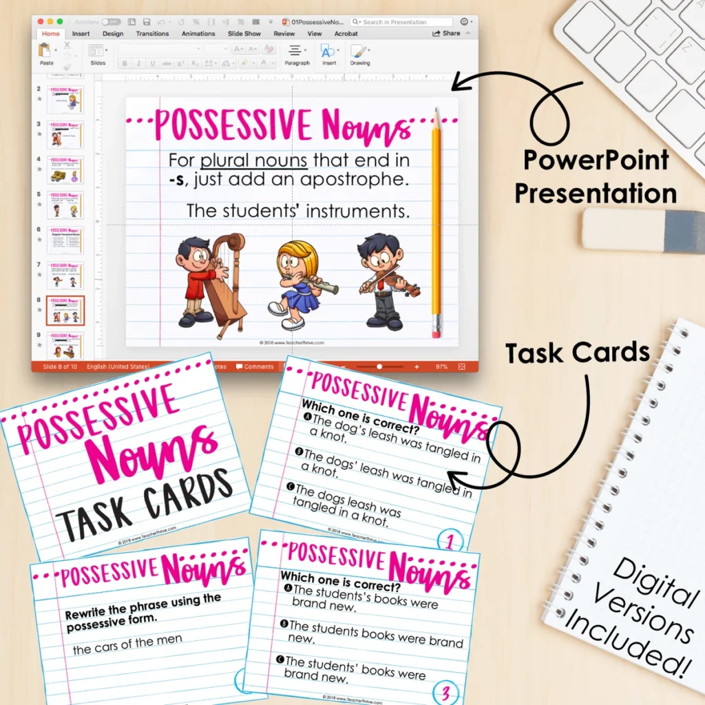 3rd Grade Grammar Unit: Possessive Nouns — Image 3