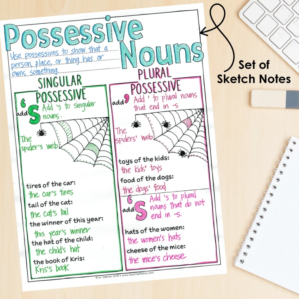 3rd Grade Grammar Unit: Possessive Nouns — Image 4