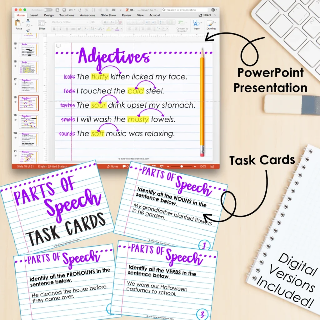 4th Grade Grammar Unit: Parts of Speech — Image 3