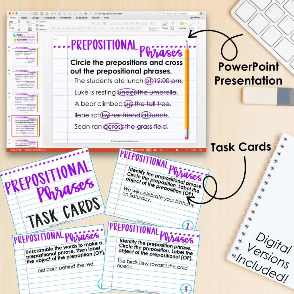 4th Grade Grammar Unit: Prepositional Phrases — Image 3