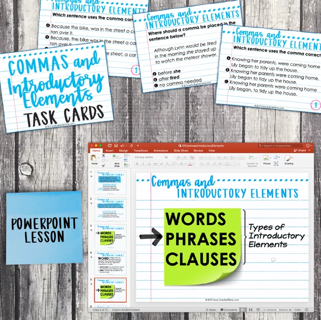 5th Grade Grammar Unit: Commas and Introductory Elements — Image 3