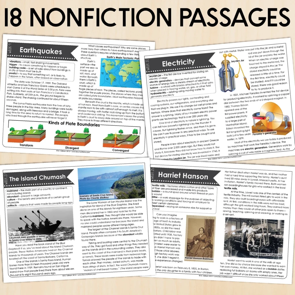 4th Grade Reading Comprehension Passages [Nonfiction & Fiction] — Image 3