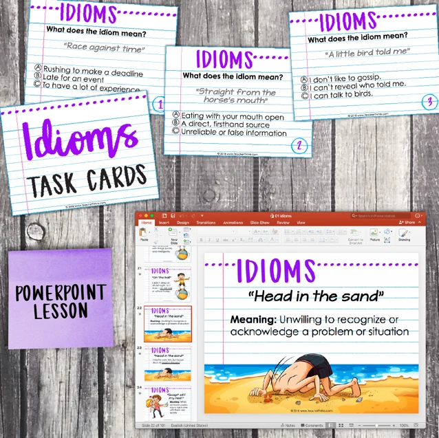 4th Grade Grammar Unit: Idioms — Image 3